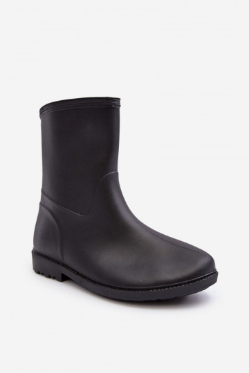 Modèle classique Féminin Un modèle convaincant Bottes en caoutchouc couleur noire Solihia 2