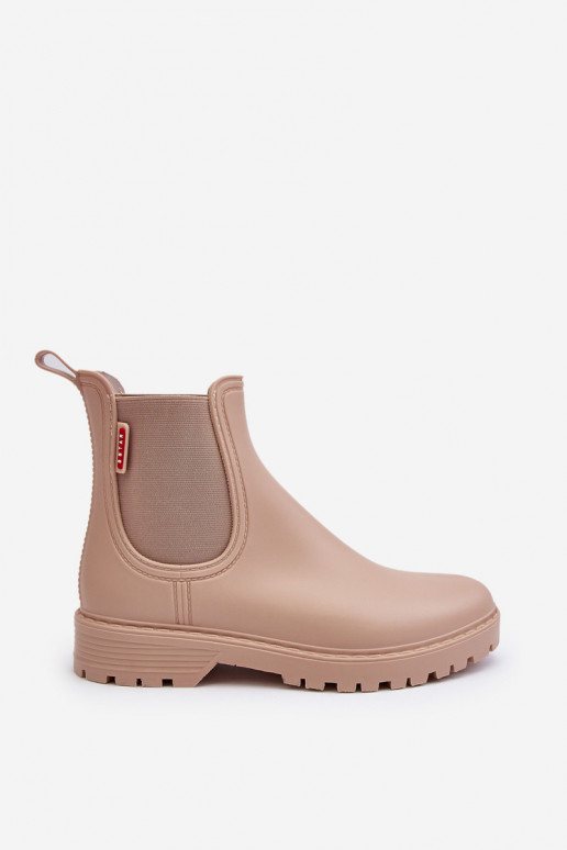 Faible Bottes en caoutchouc Féminin beige Birella
