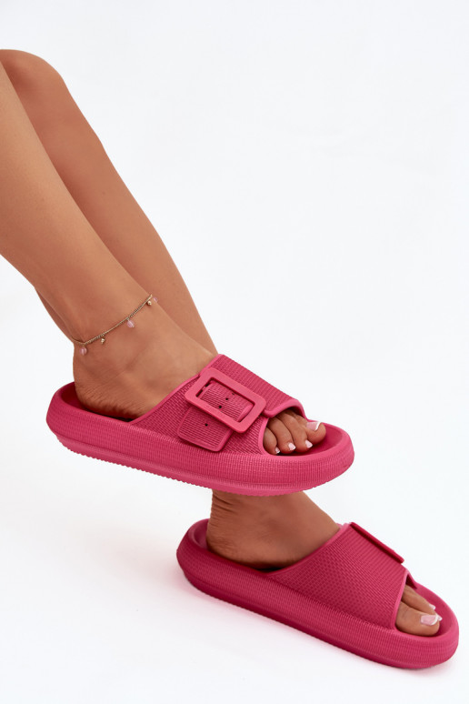 Pantoufles pour femmes Pantoufles légères avec une plateforme avec boucles Big Star RR274A583 couleur rose Pantoufles pour femmes Pantoufles légères avec une plateforme avec boucles Big Star RR274A583 couleur rose