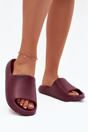 Chaussons pour femmes Big Star SS274422 couleur bordeaux 2