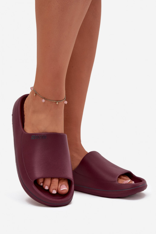  Pantoufles pour femmes Big Star SS274422 Bourgogne