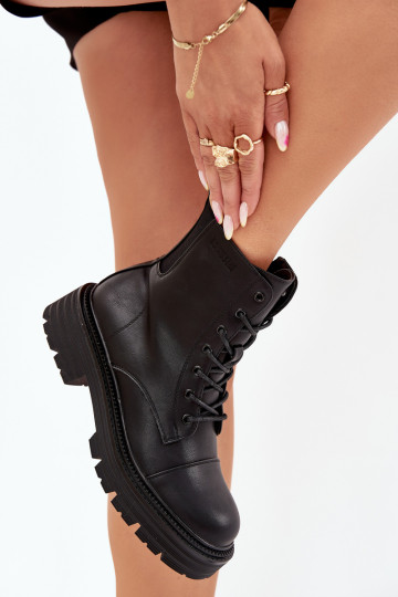 réchauffer Bottines de travail Féminin Big Star OO274140 couleur noire