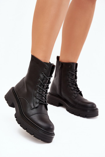 réchauffer Bottines de travail Féminin Big Star OO274140 couleur noire 2