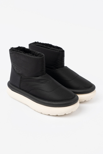 DANSodoodporne Bottes de neige couleur noire z futrzanym Ànętrzem