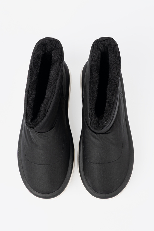 DANSodoodporne Bottes de neige couleur noire z futrzanym Ànętrzem