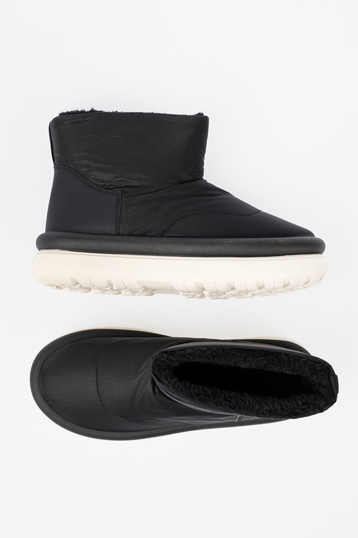 DANSodoodporne Bottes de neige couleur noire z futrzanym Ànętrzem