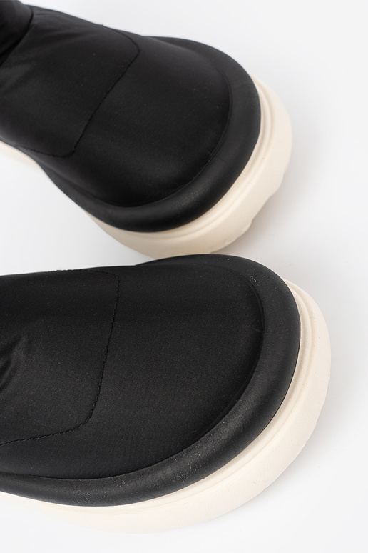 DANSodoodporne Bottes de neige couleur noire z futrzanym Ànętrzem