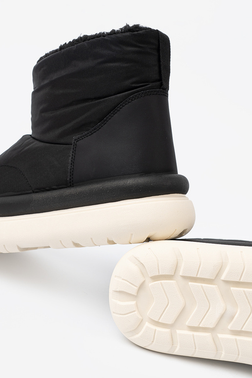 DANSodoodporne Bottes de neige couleur noire z futrzanym Ànętrzem