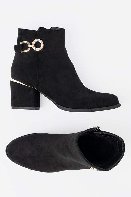 couleur noire Chaussures de femme z elegancką sprzączką