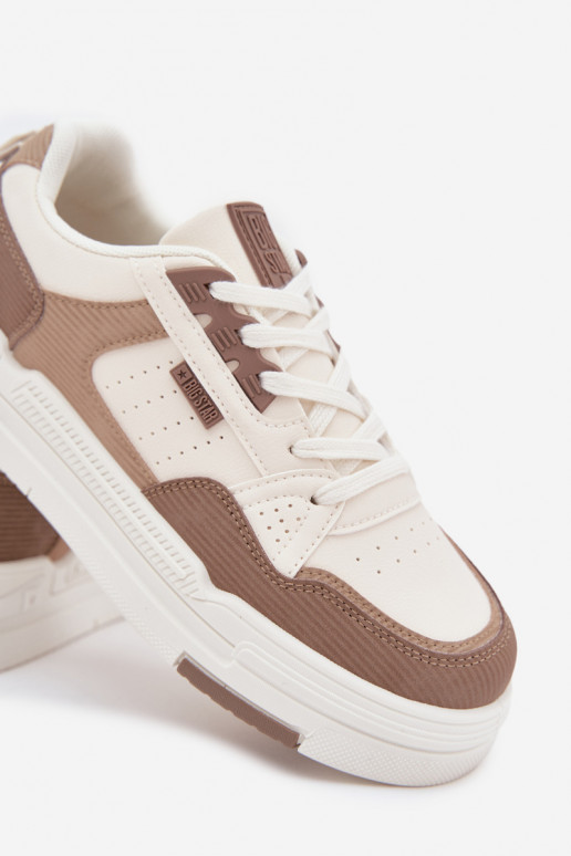 Chaussures modèle baskets avec une plateforme Big Star OO274A151 beige