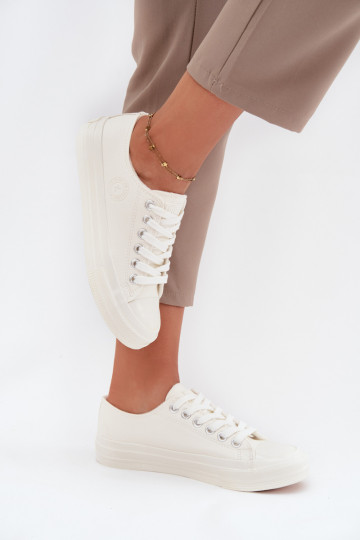 Bottines de loisirs blanches pour femmes à talons bas Big Star OO274927