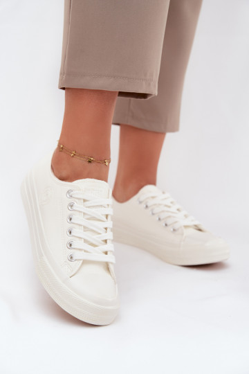 Bottines de loisirs blanches pour femmes à talons bas Big Star OO274927 2