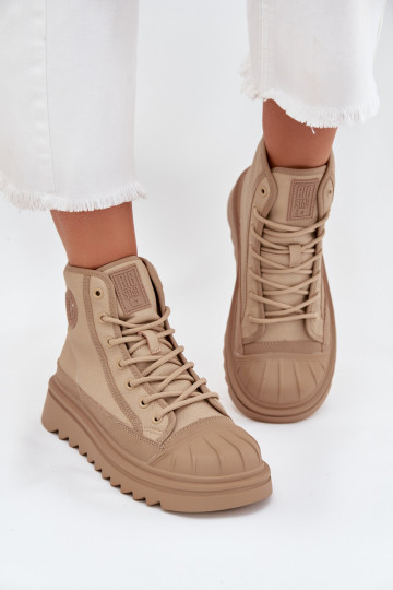 Bottines de loisirs pour femmes couleur sable avec tige Big Star OO274A356
