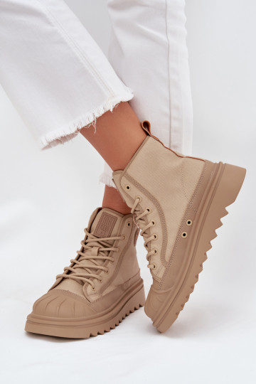 Bottines de loisirs pour femmes couleur sable avec tige Big Star OO274A356 2