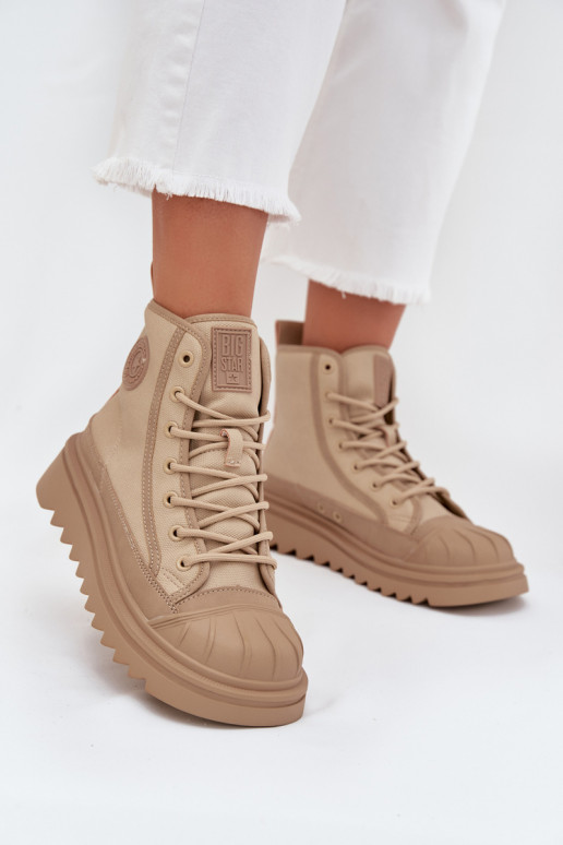 chaussures de loisirs à semelles Féminin réchauffer Big Star OO274A356 beige