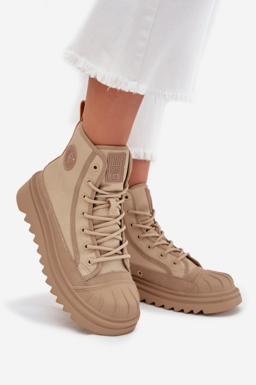 chaussures de loisirs à semelles Féminin réchauffer Big Star OO274A356 beige