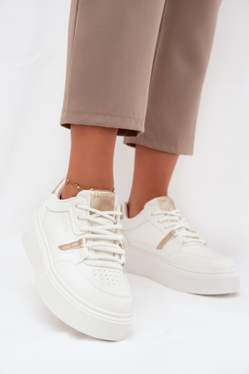 Baskets pour femmes couleur blanc style sneakers avec plateforme Big Star SS274359 2