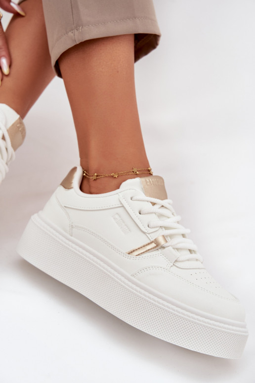 Féminin Chaussures modèle baskets avec une plateforme Big Star SS274359 couleur blanche