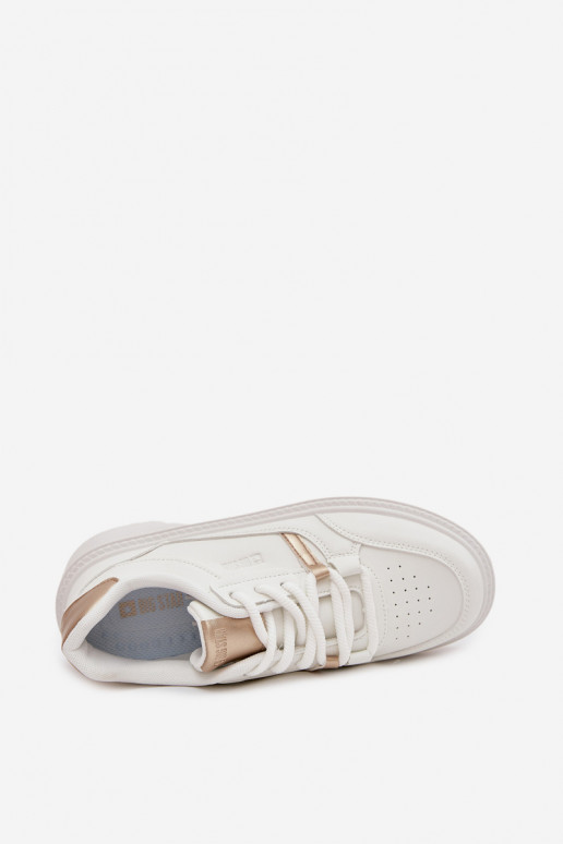 Féminin Chaussures modèle baskets avec une plateforme Big Star SS274359 couleur blanche