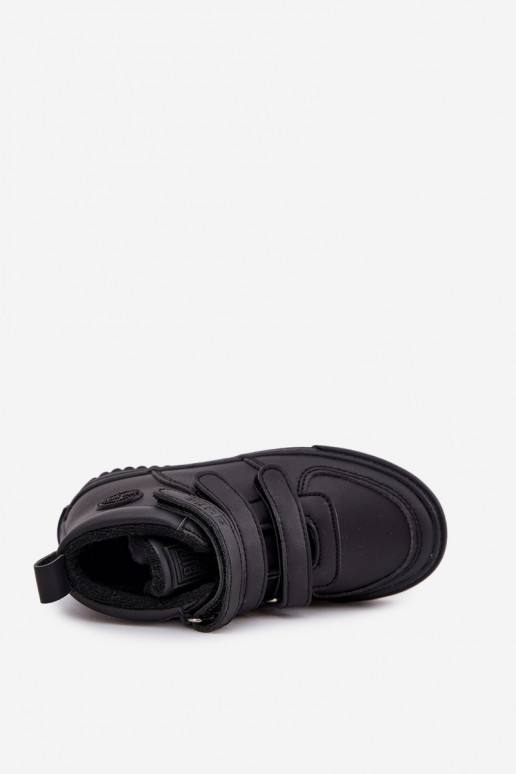 réchauffer Bottines modèle baskets Puéril avec attaches adhésives Big Star SS374070 couleur noire
