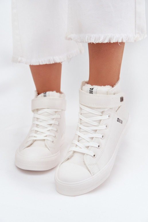Peau réchauffer chaussures décontractées BIG STAR V274541FDANS couleur blanche