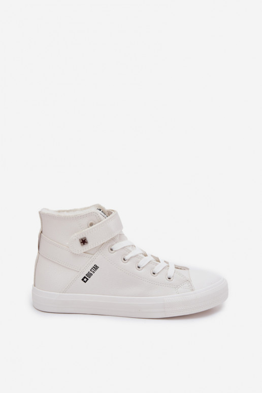 Peau réchauffer chaussures décontractées BIG STAR V274541FDANS couleur blanche