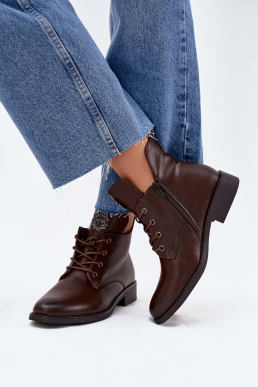 chaussures à talons bas pour femmes avec des talons larges Avec des décorations Detalem réchauffer marron Cylira chaussures à talons bas pour femmes avec des talons larges Avec des décorations Detalem réchauffer marron Cylira