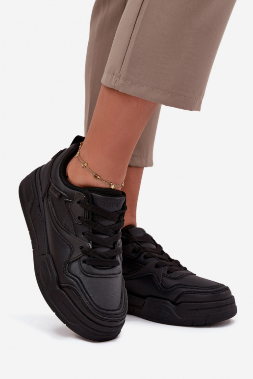 Chaussures modèle baskets Féminin avec une plateforme Big Star SS274589 HI-POLY SYSTEM couleur noire