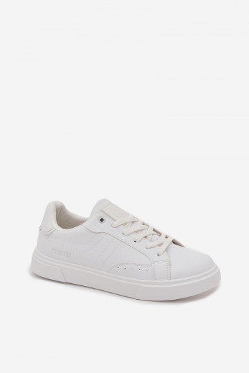 Baskets de loisirs pour hommes en simili cuir "Big Star OO174118" couleur blanche