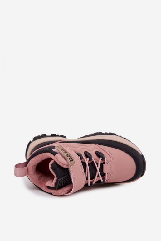 chaussures Bottes de neige Puéril avec attaches adhésives Big Star SS374011 couleur rose
