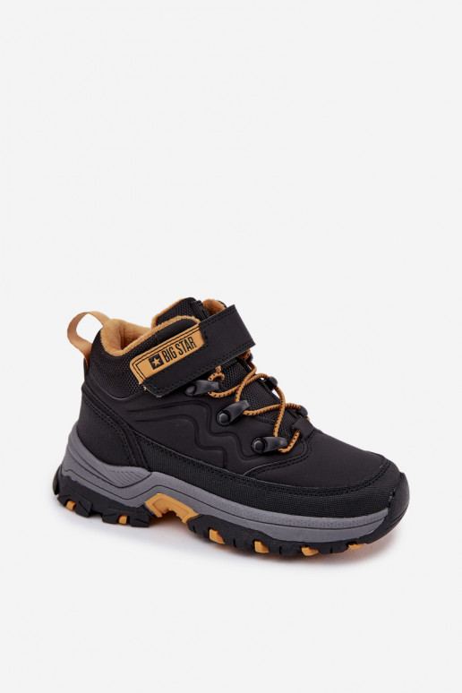 chaussures Bottes de neige Puéril avec attaches adhésives Big Star SS374013 couleur noire