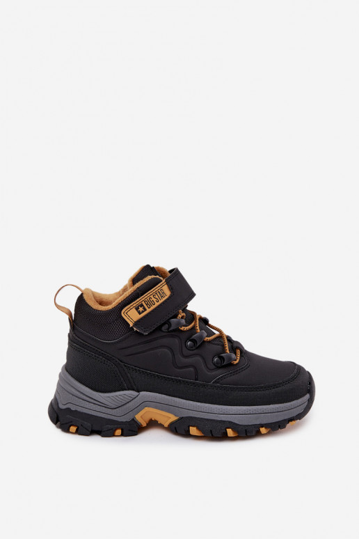 chaussures Bottes de neige Puéril avec attaches adhésives Big Star SS374013 couleur noire