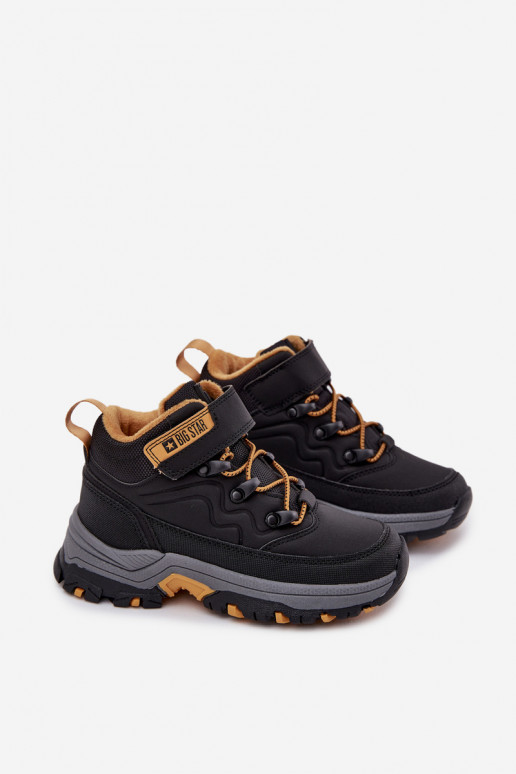 chaussures Bottes de neige Puéril avec attaches adhésives Big Star SS374013 couleur noire