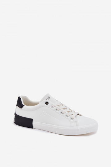 Baskets de loisirs pour hommes en simili cuir "Big Star OO174018" couleur blanche