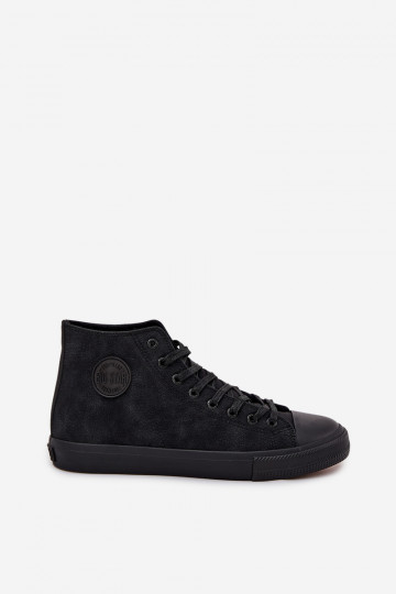Chaussures décontractées pour hommes réchauffer en cuir écologique Big Star OO174247 HI-POLY SYSTEM couleur noire 2