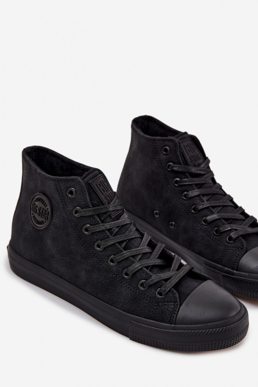 Chaussures décontractées pour hommes réchauffer en cuir écologique Big Star OO174247 HI-POLY SYSTEM couleur noire Chaussures décontractées pour hommes réchauffer en cuir écologique Big Star OO174247 HI-POLY SYSTEM couleur noire