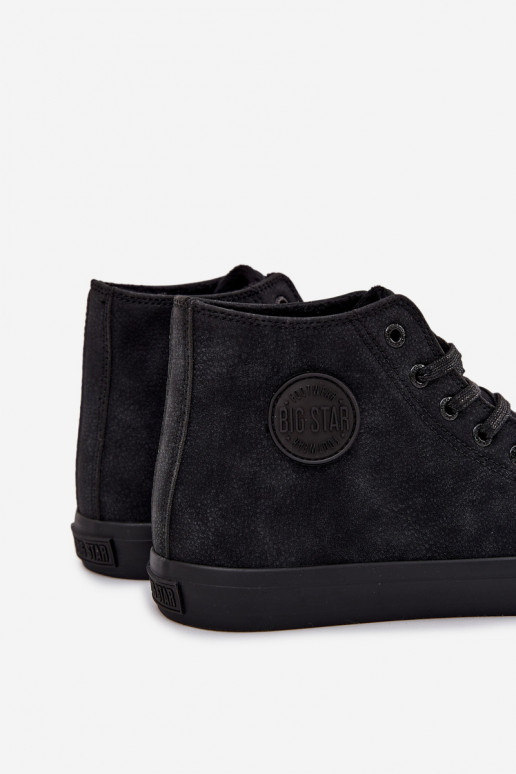 Chaussures décontractées pour hommes réchauffer en cuir écologique Big Star OO174247 HI-POLY SYSTEM couleur noire Chaussures décontractées pour hommes réchauffer en cuir écologique Big Star OO174247 HI-POLY SYSTEM couleur noire