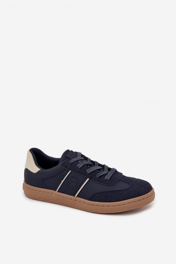 Baskets de sport basses pour hommes bleu foncé "Big Star SS174079"