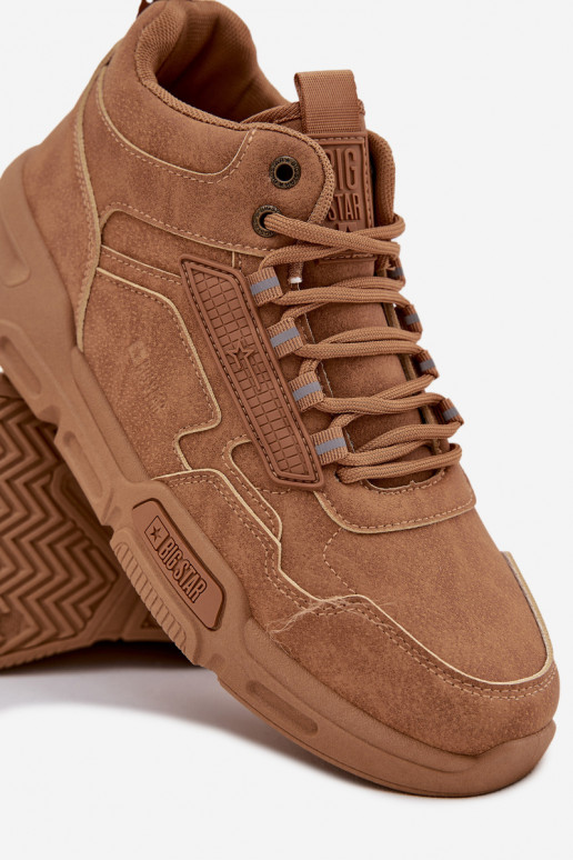 Chaussures modèle baskets Mâle Big Star SS174281 HI-POLY SYSTEM marron