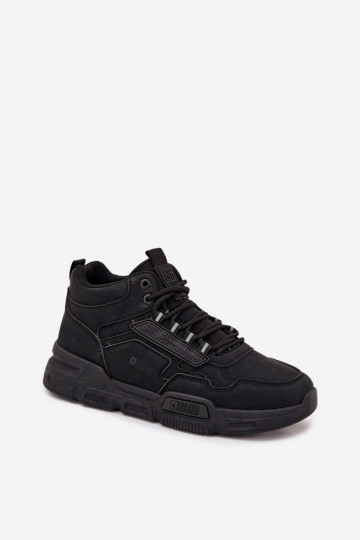 Baskets de sport pour hommes noires "Big Star SS174282 HI-POLY SYSTEM"