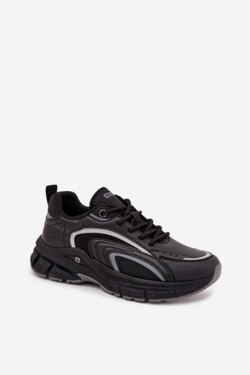 Baskets de sport pour hommes noires "Big Star SS174285"