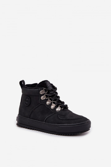 Bottes de randonnée pour enfants noires et chaudes "Big Star SS374075"