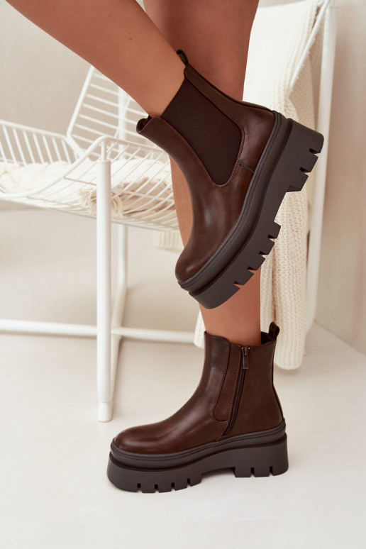 réchauffer bottes élégantes Féminin avec une plateforme CzekoladoÀe Ismira réchauffer bottes élégantes Féminin avec une plateforme CzekoladoÀe Ismira