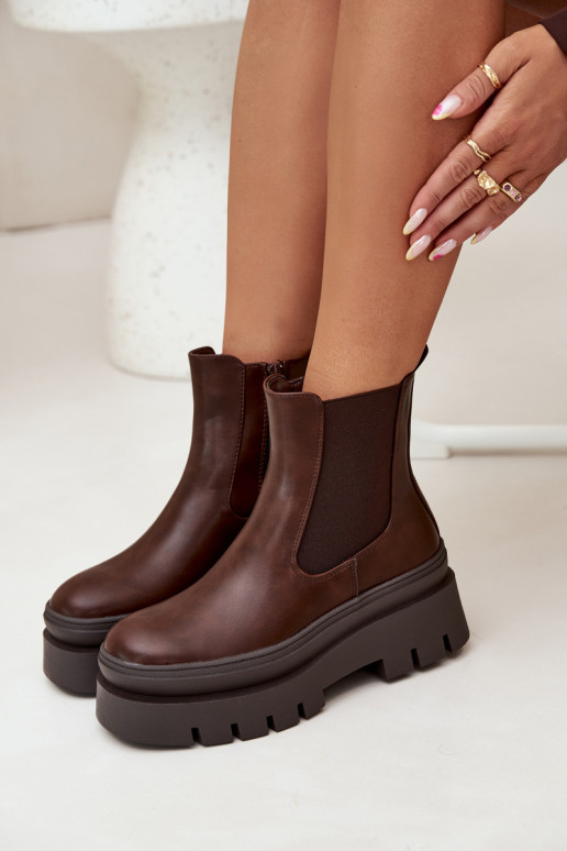 réchauffer bottes élégantes Féminin avec une plateforme CzekoladoÀe Ismira réchauffer bottes élégantes Féminin avec une plateforme CzekoladoÀe Ismira