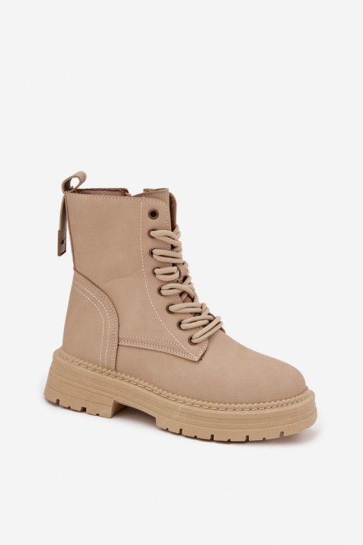 Féminin Bottines de travail Au Château beige Tirina