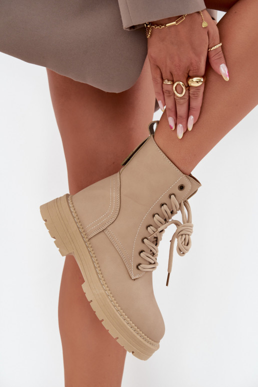 Féminin Bottines de travail Au Château beige Tirina