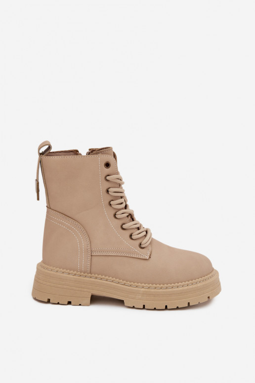 Féminin Bottines de travail Au Château beige Tirina