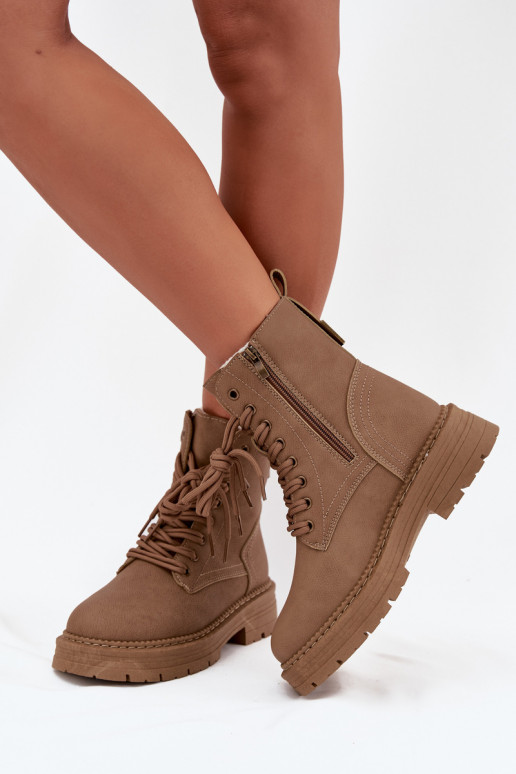 Féminin Bottines de travail Au Château beige Tirina
