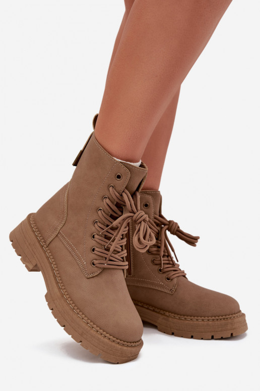 Féminin Bottines de travail Au Château beige Tirina