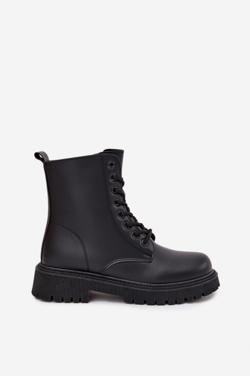 Bottines de travail Féminin réchauffer Au Château couleur noire Tavera